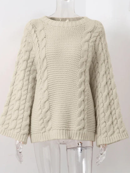 Lavore | Kuscheliger Pullover mit Zopfmuster