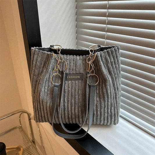 Lavore | Moderne, schicke Cord-Handtasche