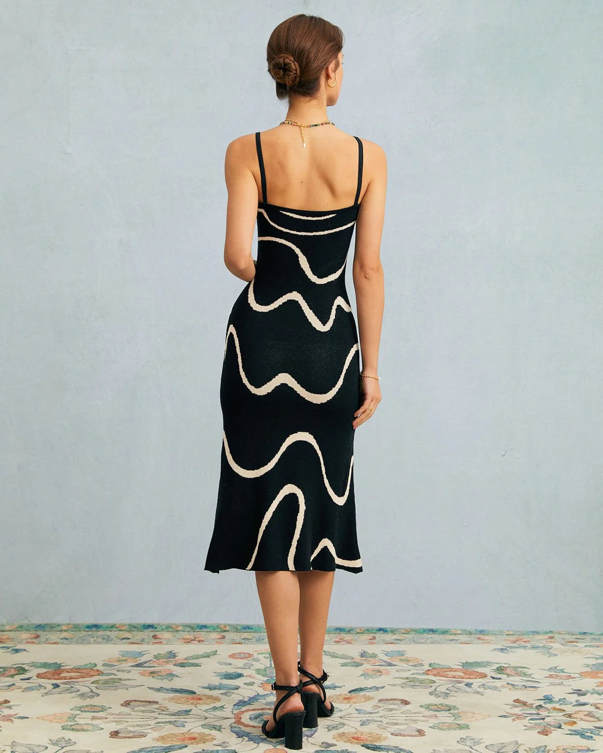 Lavore | Midnight Waves Midi Dress