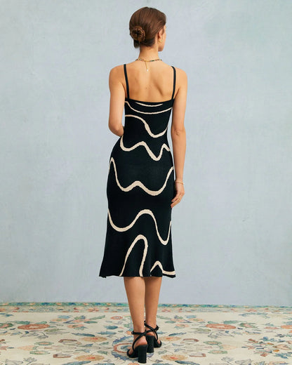 Lavore | Midnight Waves Midi Dress