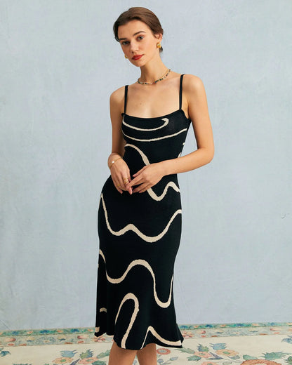 Lavore | Midnight Waves Midi Dress